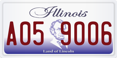 IL license plate A059006