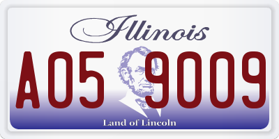 IL license plate A059009