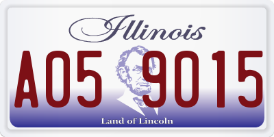 IL license plate A059015
