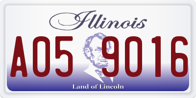 IL license plate A059016