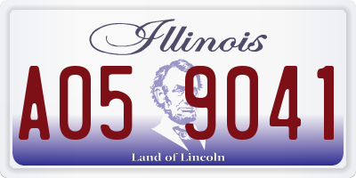 IL license plate A059041