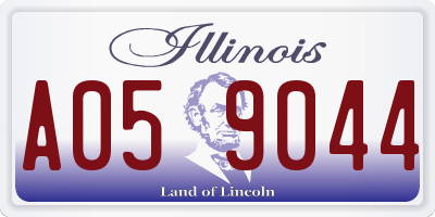 IL license plate A059044