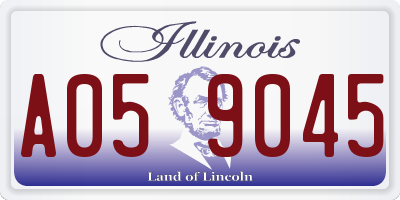 IL license plate A059045