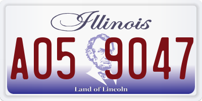 IL license plate A059047