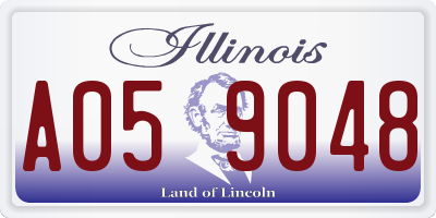 IL license plate A059048