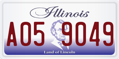 IL license plate A059049