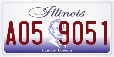 IL license plate A059051