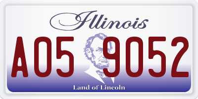 IL license plate A059052