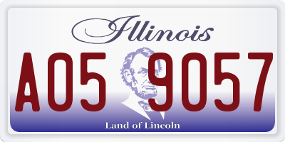 IL license plate A059057