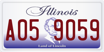 IL license plate A059059