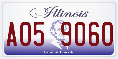 IL license plate A059060