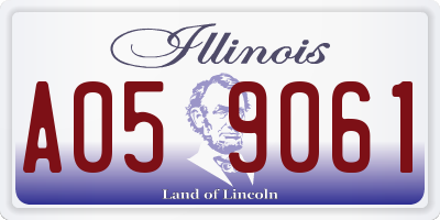 IL license plate A059061