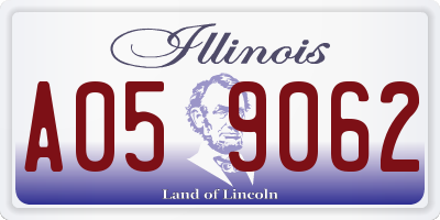 IL license plate A059062