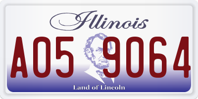 IL license plate A059064