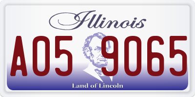 IL license plate A059065