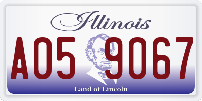 IL license plate A059067