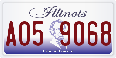 IL license plate A059068