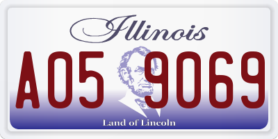 IL license plate A059069