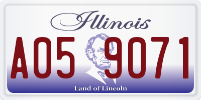 IL license plate A059071