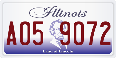IL license plate A059072