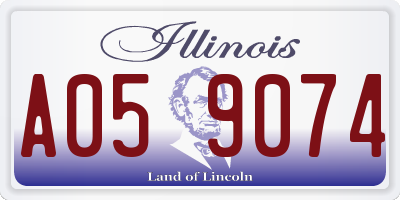 IL license plate A059074