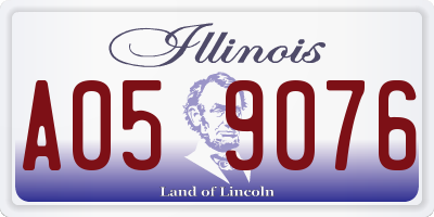 IL license plate A059076