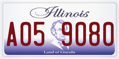 IL license plate A059080