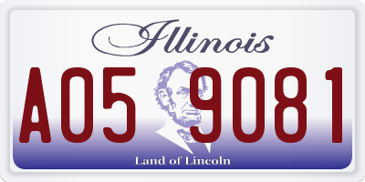IL license plate A059081
