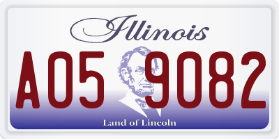 IL license plate A059082