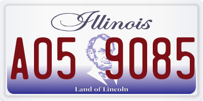 IL license plate A059085