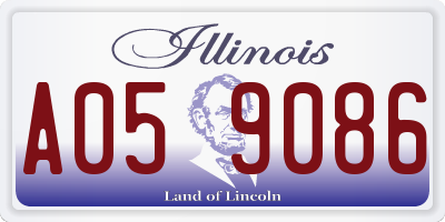 IL license plate A059086