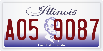 IL license plate A059087