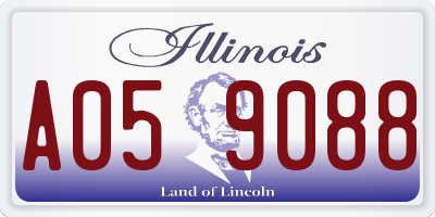 IL license plate A059088