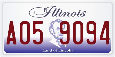 IL license plate A059094