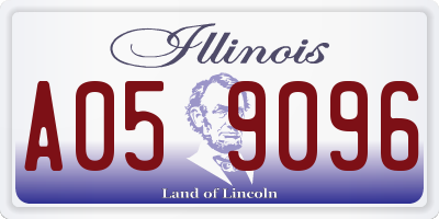 IL license plate A059096