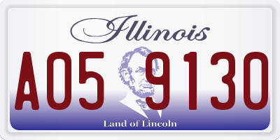 IL license plate A059130