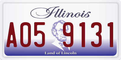 IL license plate A059131