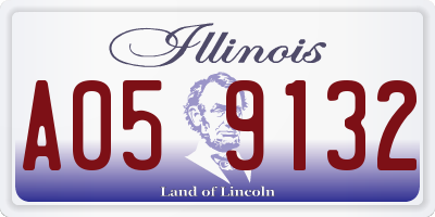 IL license plate A059132