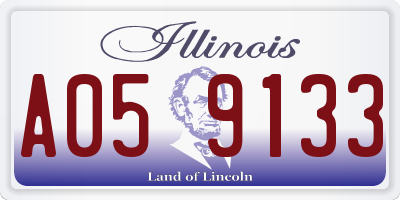 IL license plate A059133