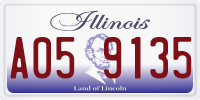 IL license plate A059135