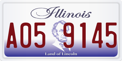 IL license plate A059145