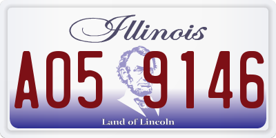 IL license plate A059146