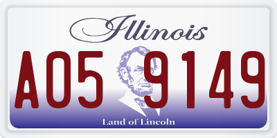 IL license plate A059149