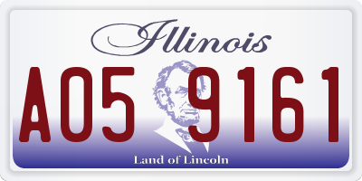 IL license plate A059161