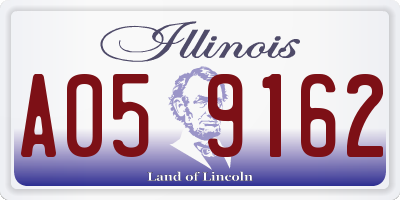 IL license plate A059162