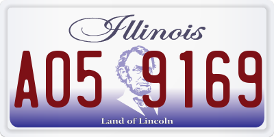 IL license plate A059169