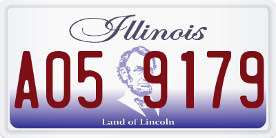IL license plate A059179
