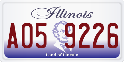 IL license plate A059226