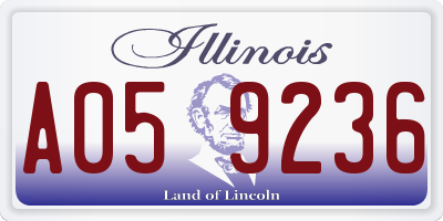 IL license plate A059236