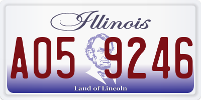 IL license plate A059246